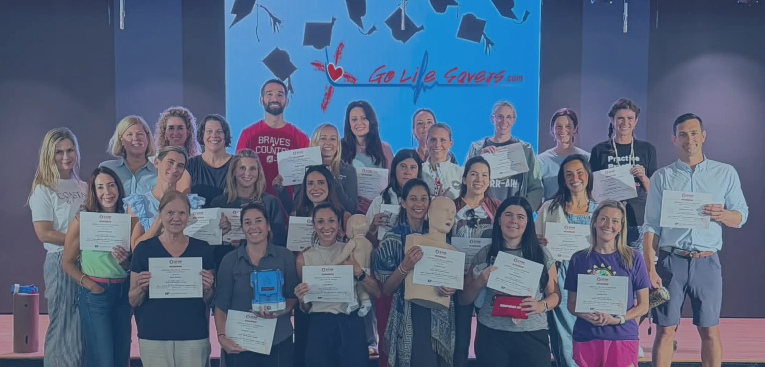 Go Life Savers CPR training group.